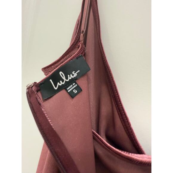 Lulus Debut Diva Mauve Velvet Maxi Dress S - Picture 7 of 8